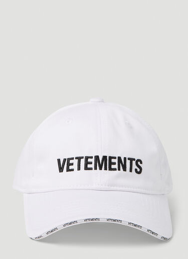 VETEMENTS 经典徽标棒球帽 白色 vet0351004