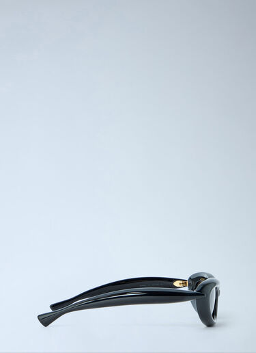 LN-CC® - Bottega Veneta: Sardine Oval Sunglasses - Black Bottega Veneta Sardine Oval Sunglasses Black bov0265009