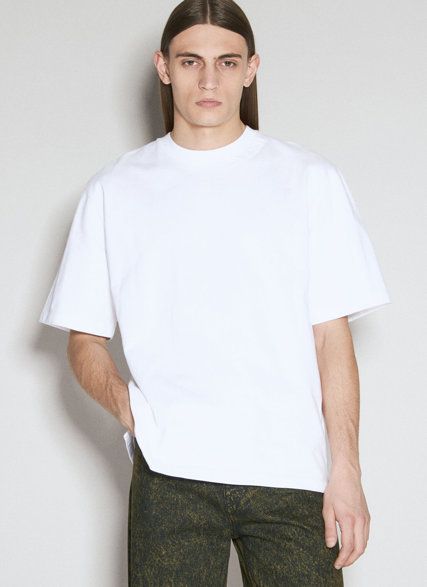 Shop Marni Logo Patch T-shirt In White
