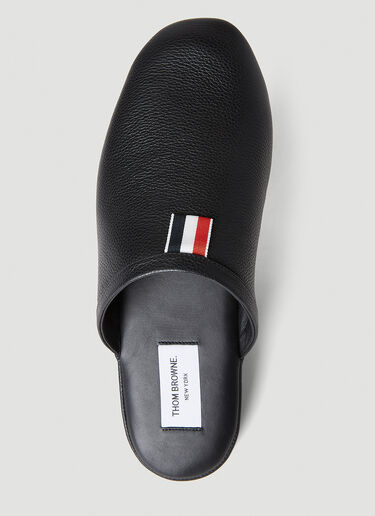 Thom Browne Three-Stripe Tab Slip Ons Black thb0151017