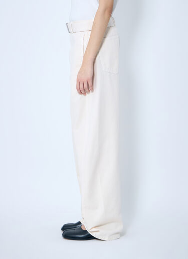 Lemaire Belted Twisted Pants White lem0260010