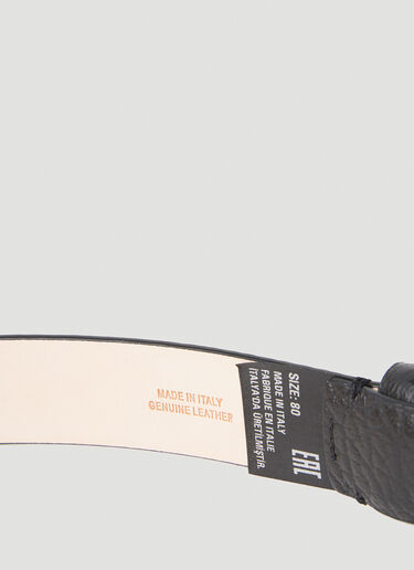 Maison Margiela Contrast Buckle Leather Belt Black mla0153029