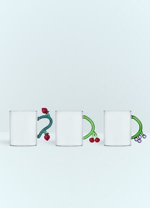 Ichendorf Milano Set Of Three Fruits And Flowers Mugs Clear wps0691501