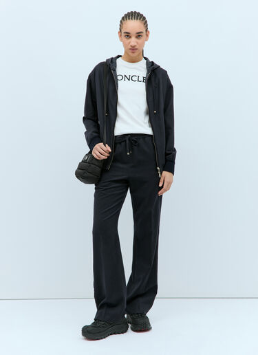 Moncler Wool-Blend Zip-Up Sweatshirt Blue mon0257034