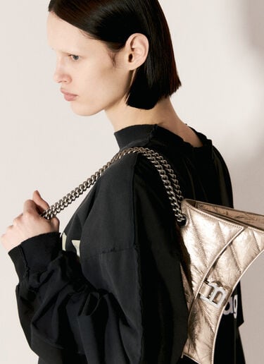 Balenciaga Crush Chain Small Shoulder Bag Beige bal0256030