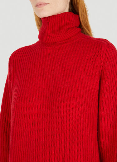 Max Mara Riviera Knit Dress Red max0250066