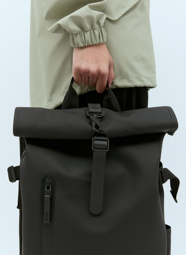 Rains Large Rolltop Rucksack Black rai0356013