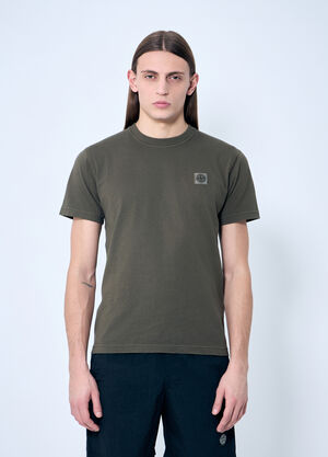 Stone Island Logo Patch T-Shirt Pink sto0160007