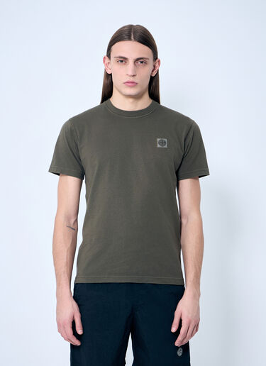 Stone Island Logo Patch T-Shirt Green sto0160013