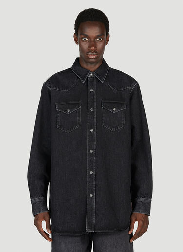 Acne Studios Oversized Denim Shirt Black acn0153006