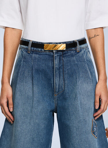 LN-CC® - Off-White: Diagonal Belt 25Mm - Black Off-White Diagonal Belt 25Mm Black ofw0264310