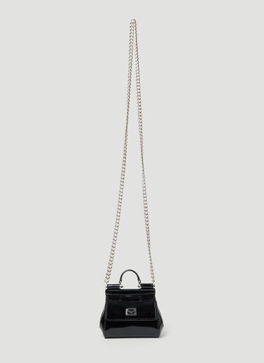 Dolce & Gabbana Mini Sicily Shoulder Bag Black dol0252024