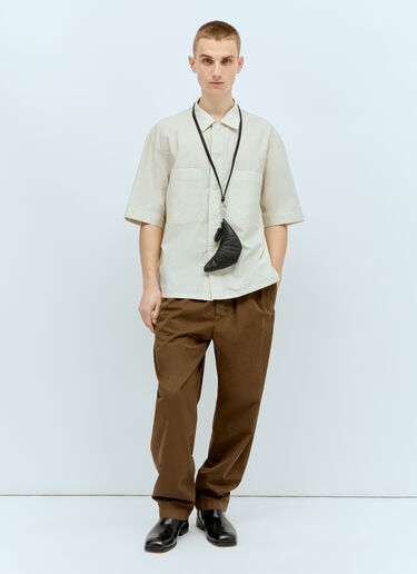 Lemaire Croissant 코인 크로스바디 백 블랙 lem0156060