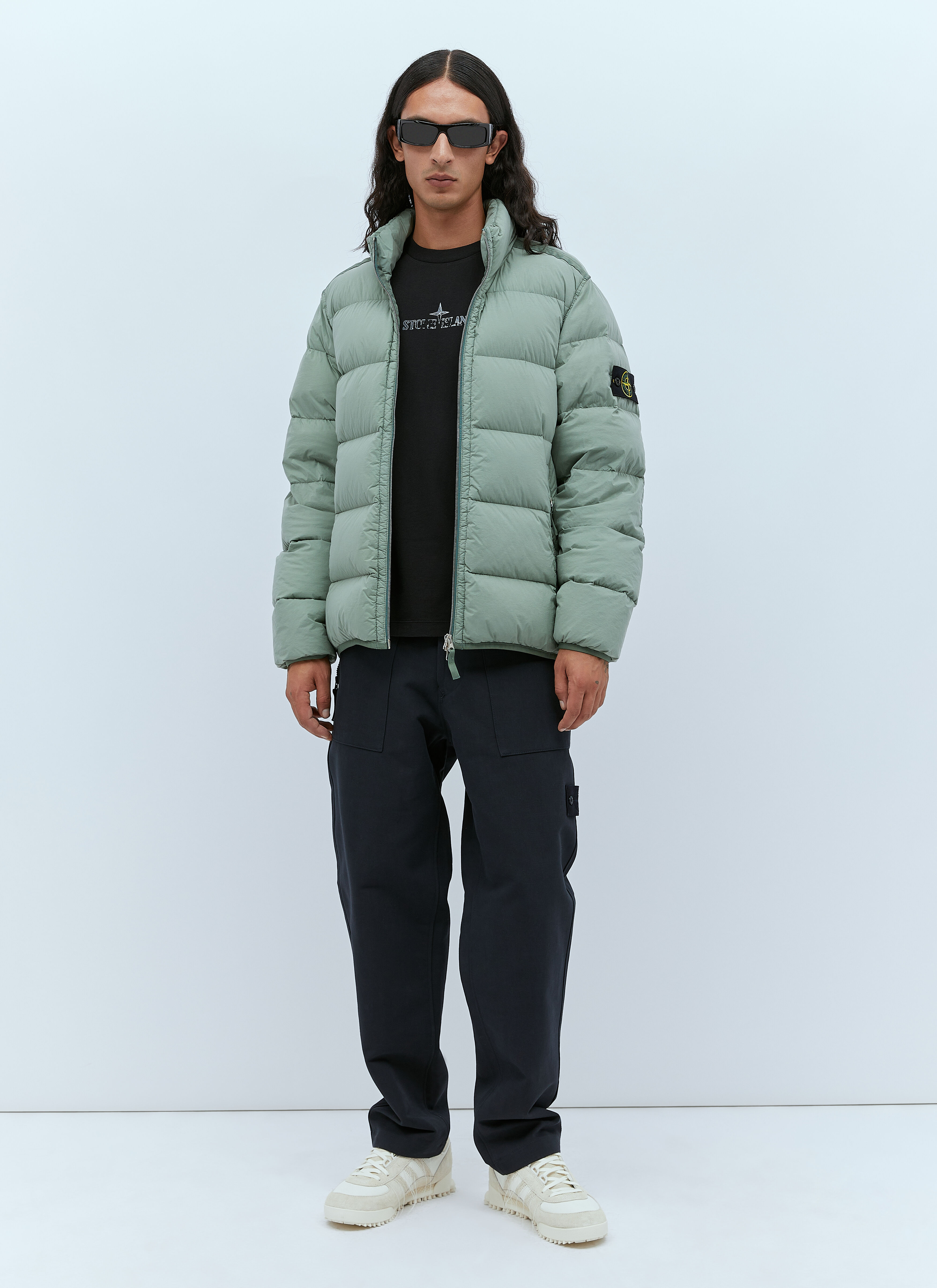 Stone island on sale shiny jacket