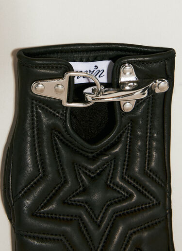 Quilted Leather Mittens Lanvin x Future Quilted Leather Mittens Black lvf0157015