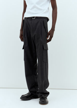 Prada Flannel Cargo Pants Grey pra0158012