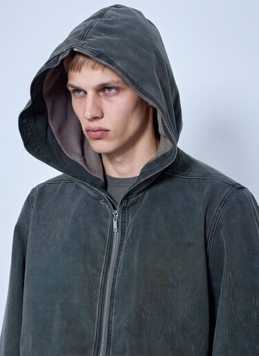 Rick Owens DRKSHDW Zip-Up Hooded Jacket Grey drk0166002