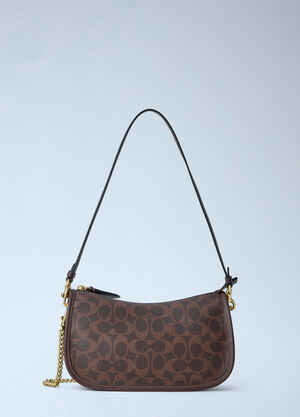 Coach Waverly Shoulder Bag In Signature Canvas Brown coa0265005