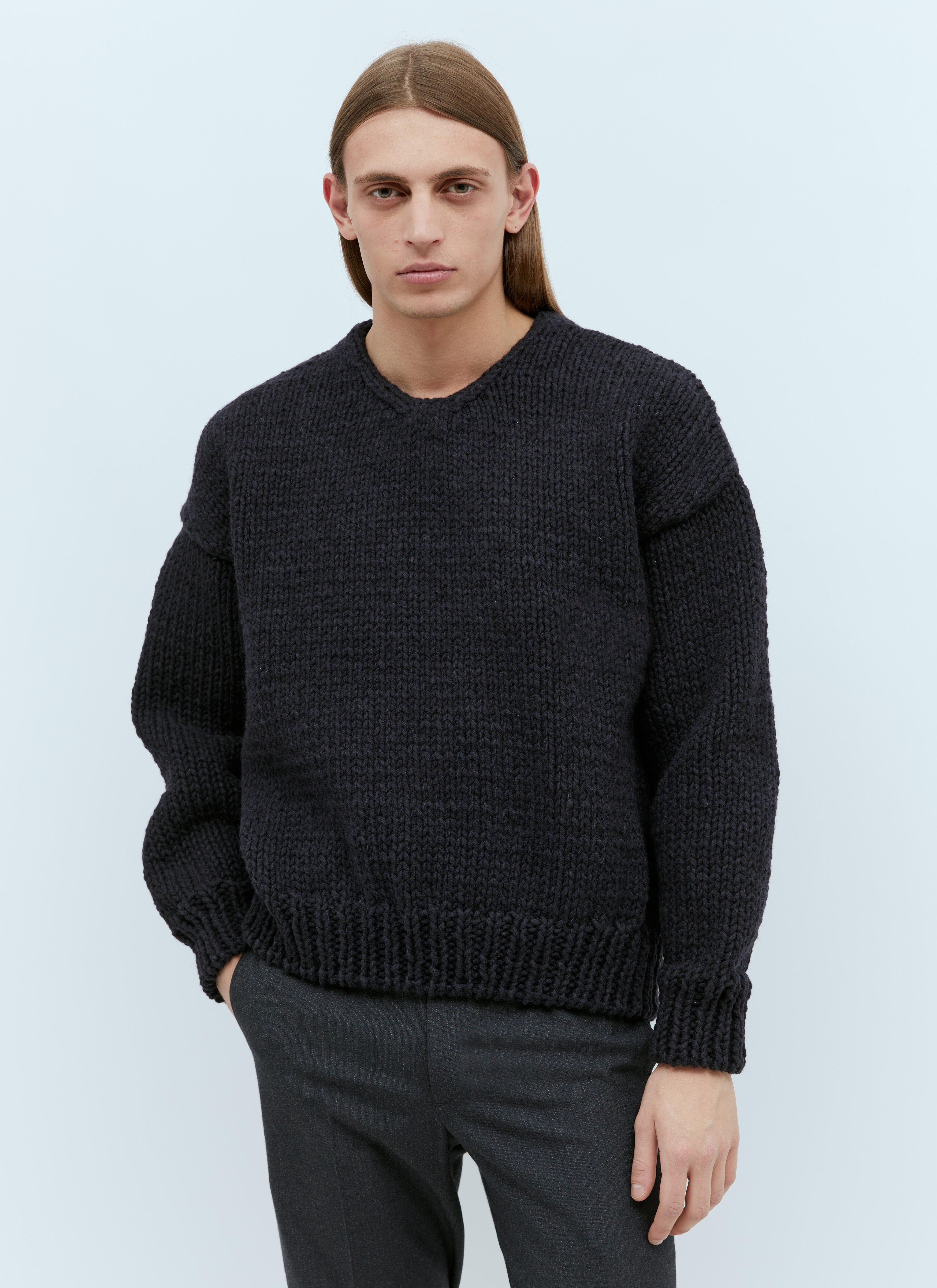 Linea v discount neck jumper