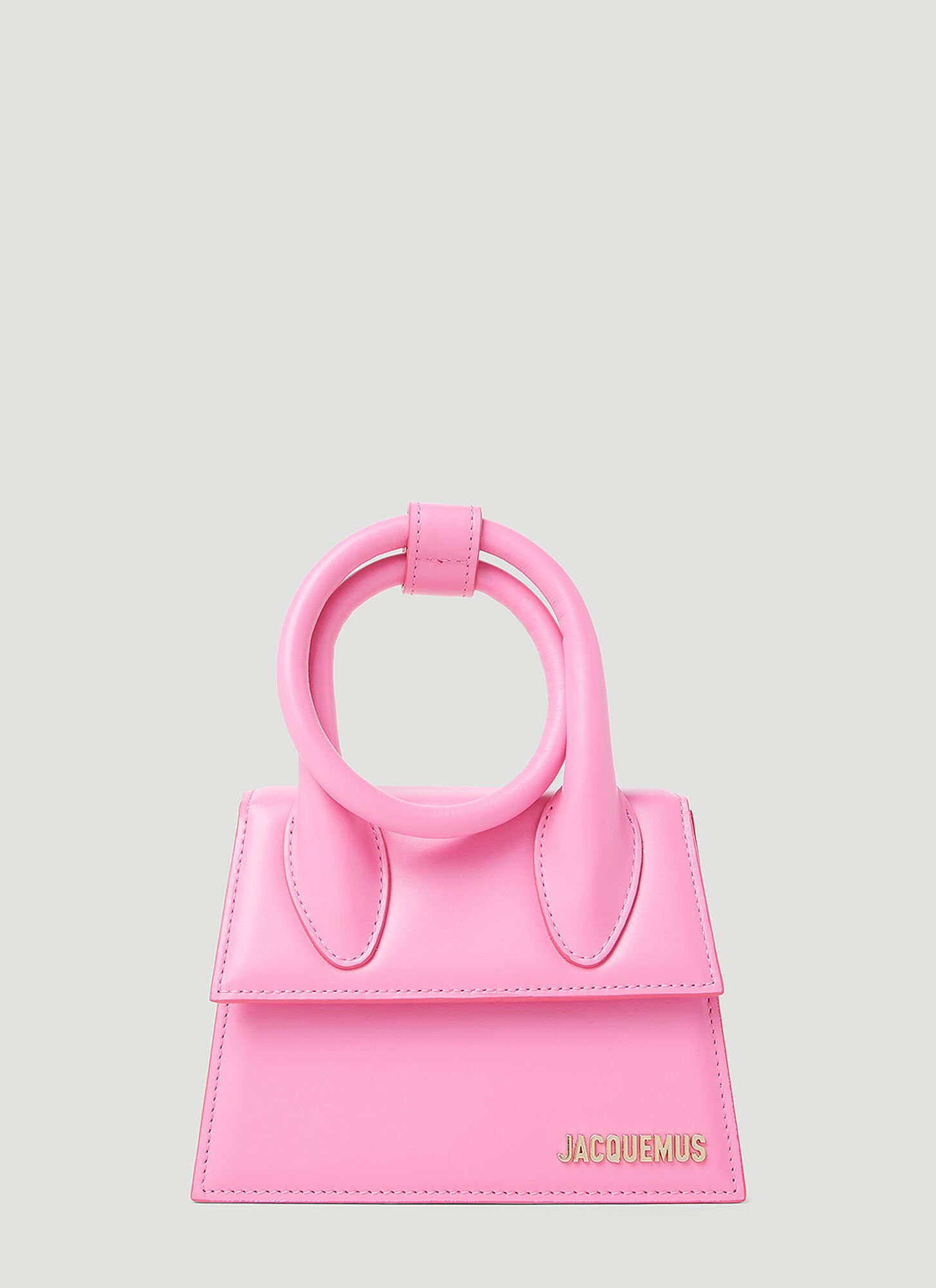 Shop Jacquemus Le Chiquito Noeud Handbag In Pink