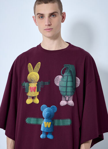 Walter Van Beirendonck Toyterror T-Shirt Burgundy wlt0160012