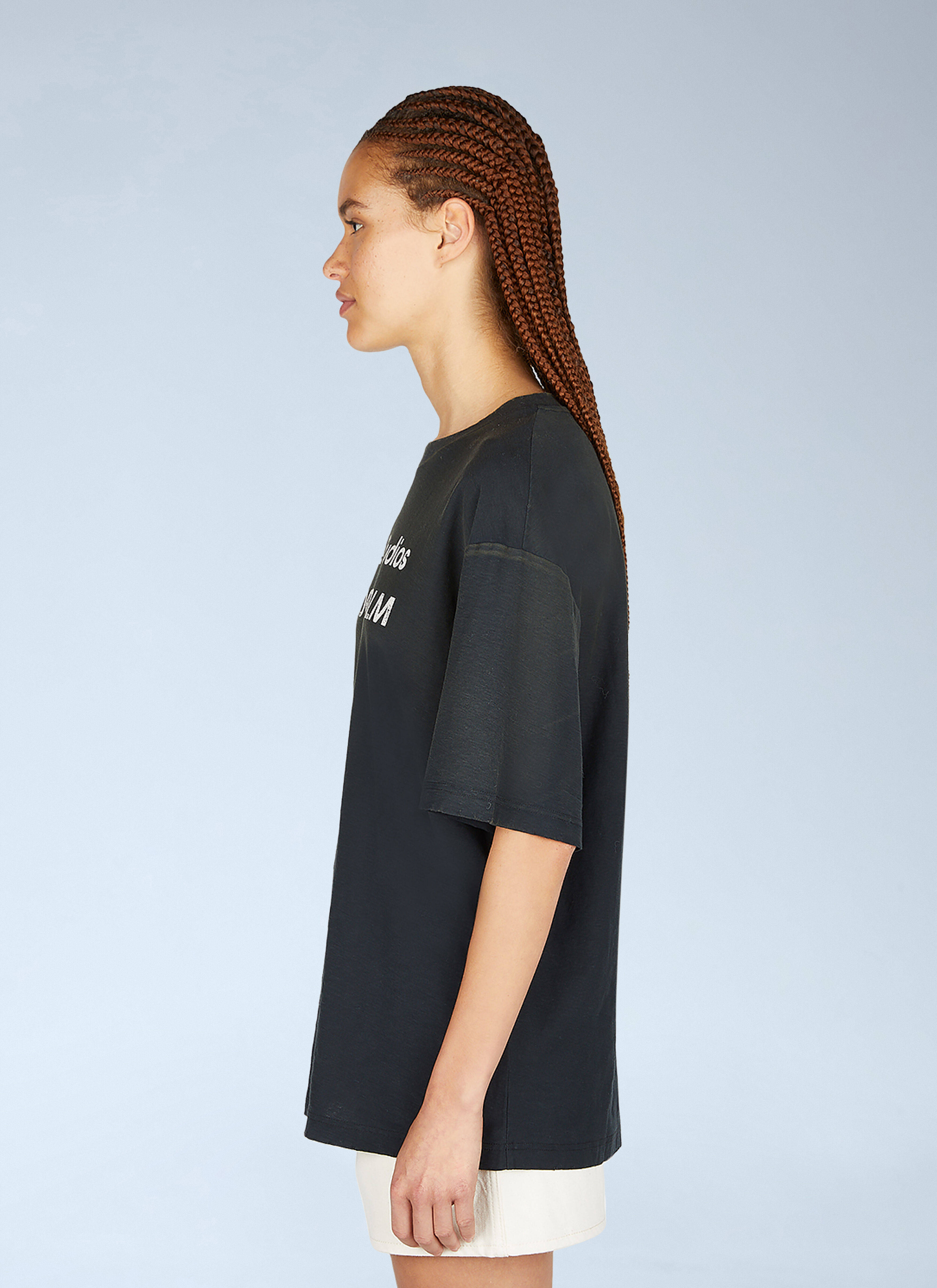 Acne Studios Logo Print T-Shirt in Black | LN-CC
