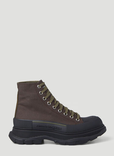 Alexander McQueen Tread Slick Boots Brown amq0146030