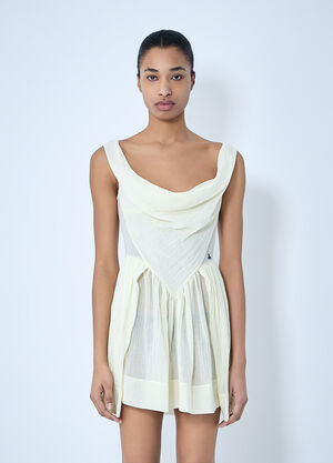 Vivienne Westwood Sunday Draped Mini Dress White vvw0264010