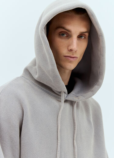 Acne Studios 徽标贴饰连帽运动衫  灰色 acn0357001