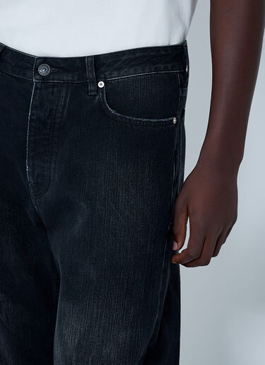 Distressed Denim Jeans Balenciaga Distressed Denim Jeans Black bal0162006