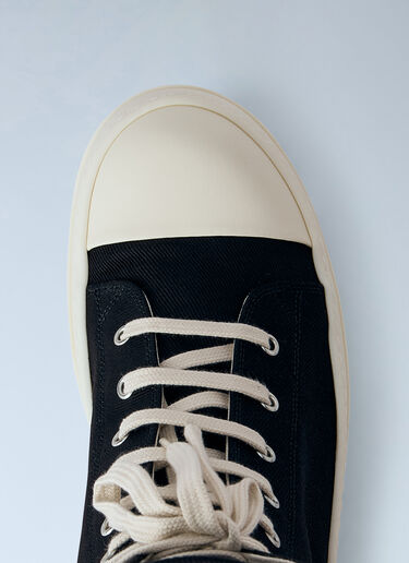 Rick Owens DRKSHDW High-Top Canvas Sneakers Black drk0166019