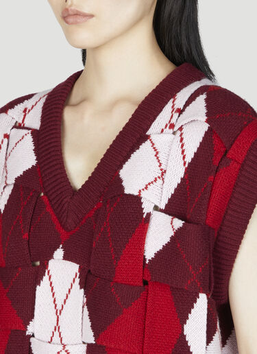 イントレッチオ ウールジレ Bottega Veneta イントレッチオ ウールジレ レッド bov0255108