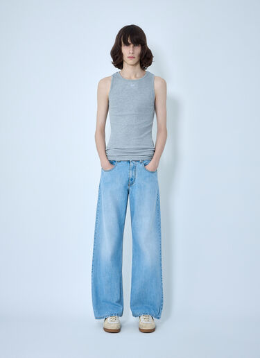 ERL Flared Wide-Leg Jeans Blue erl0164004