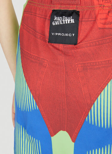 Y/Project x Jean Paul Gaultier Trompe L'Oeil Janty Skirt Green jpg0252016