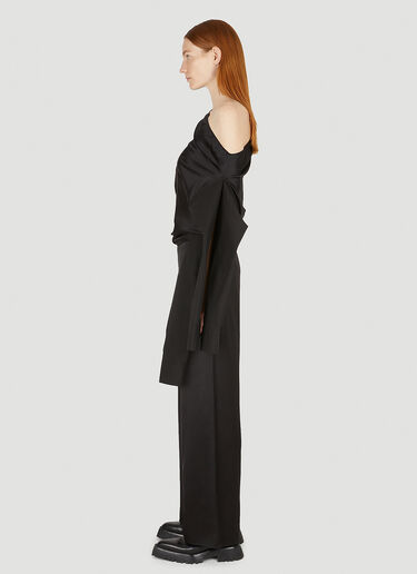 MM6 Maison Margiela Dropped Shoulder Jumpsuit Black mmm0248005