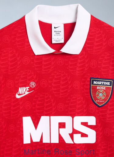 Logo Motif Polo Shirt Nike x Martine Rose Logo Motif Polo Shirt Red nik0362106