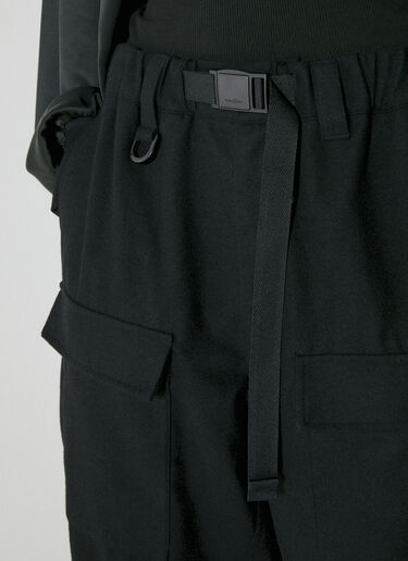 Y-3 Flannel Cargo Pants Black yyy0354007
