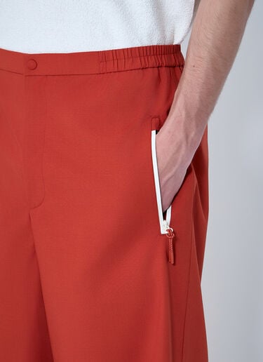 Lacoste Wide-Leg Elasticated Trousers Orange lac0164013