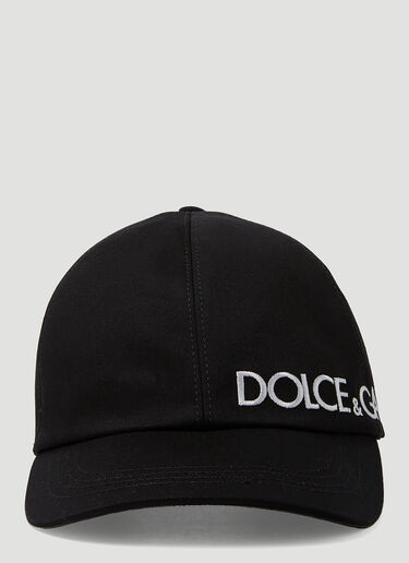 Dolce & Gabbana Logo Embroidery Baseball Cap Black dol0149018