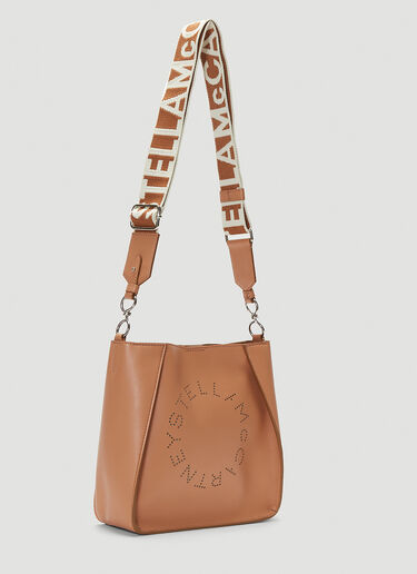Stella McCartney Logo Tote Bag Brown stm0243040