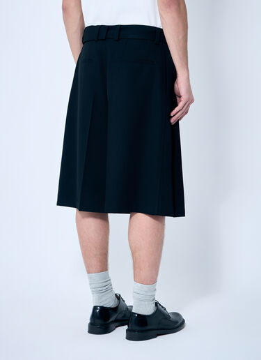Jil Sander Belted Pleated Shorts Black jil0159006