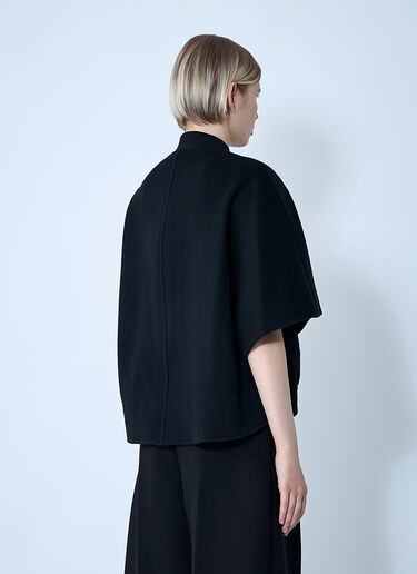 Max Mara Cashmere Cropped Sleeve Jacket Black max0261029