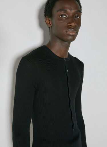 Ann Demeulemeester Zander Knit Top Black ann0154012