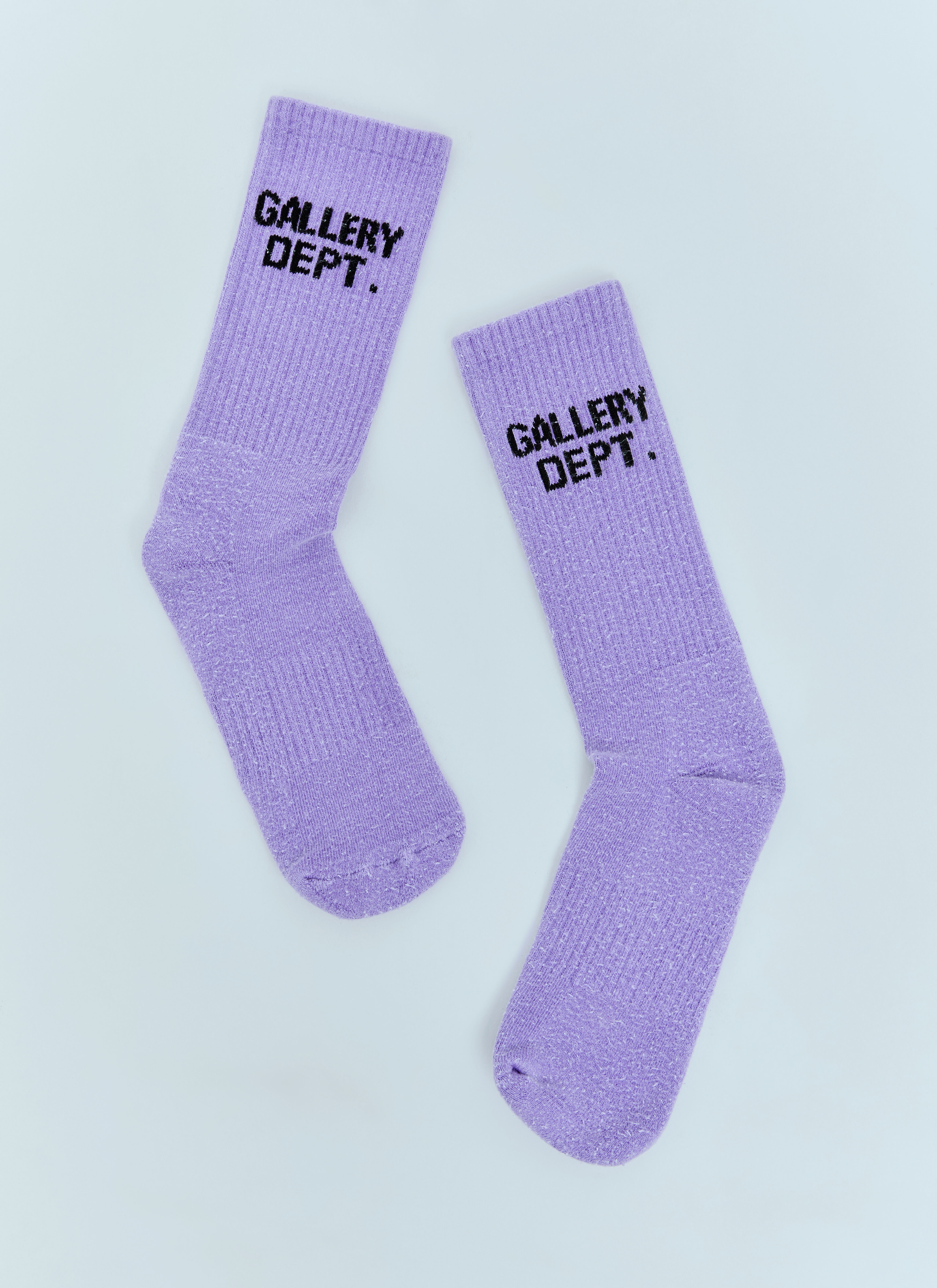 Gallery Dept. Men's' Clean Logo Jacquard Socks in Purple | LN-CC®