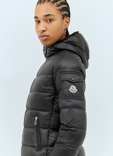 Moncler Gles Hooded Short Down Jacket Black mon0259011