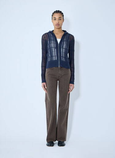 Our Legacy Compact Hooded Cardigan Blue our0260018