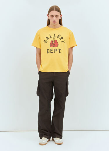 Gallery Dept. Boxing Merch T-Shirt Yellow gdp0158009