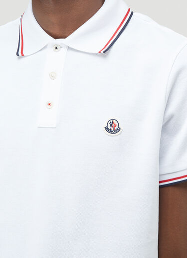 Moncler Logo Polo Shirt White mon0144015