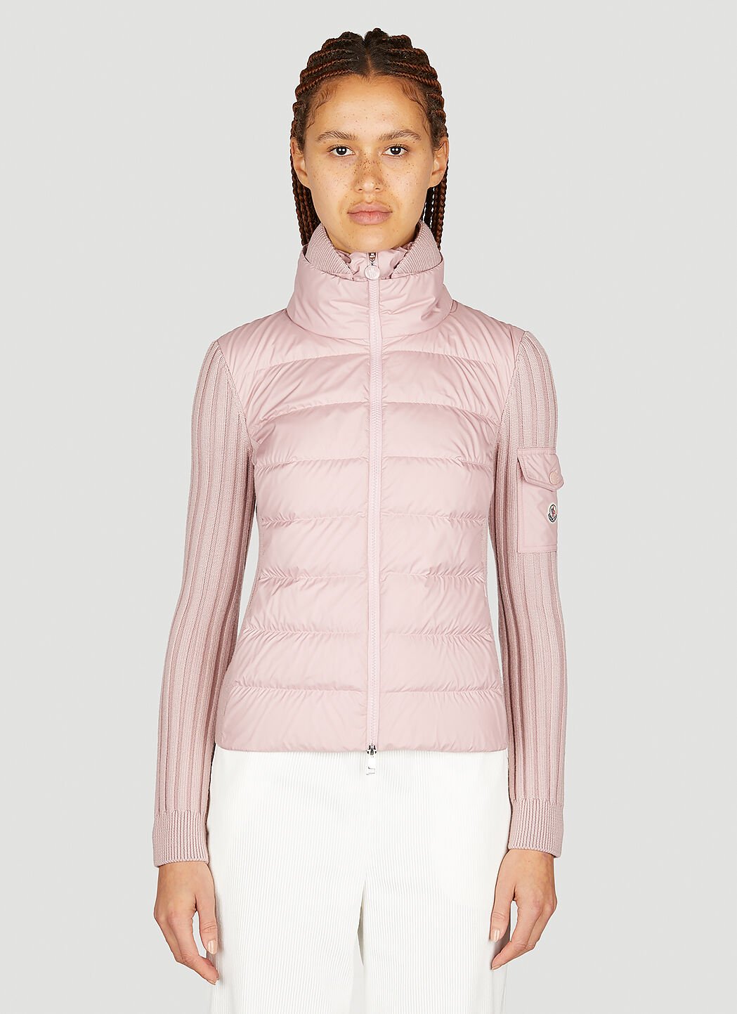 Moncler pink cardigan hotsell