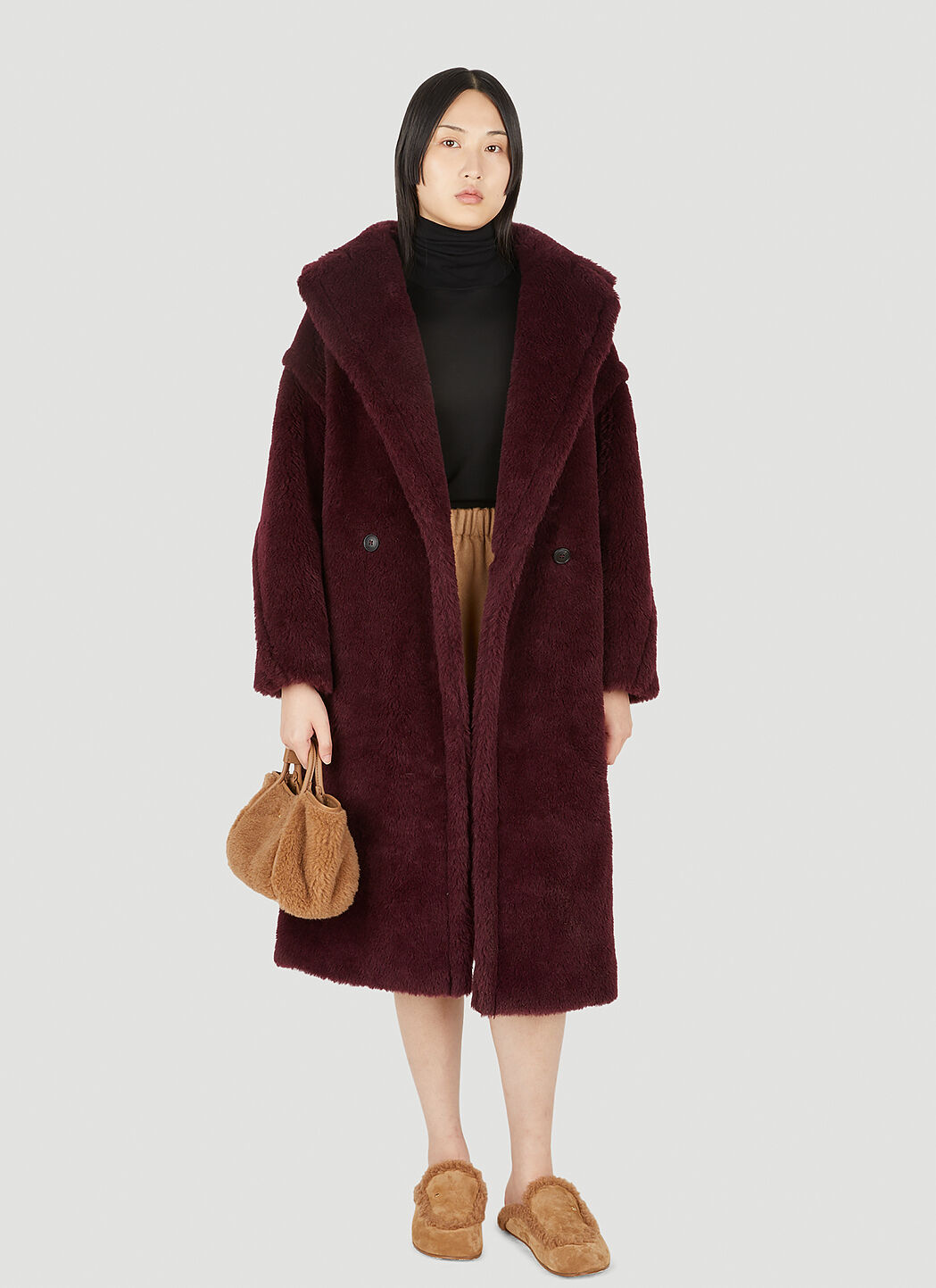 Max Mara Women s Tedgirl Coat in Burgundy LN CC